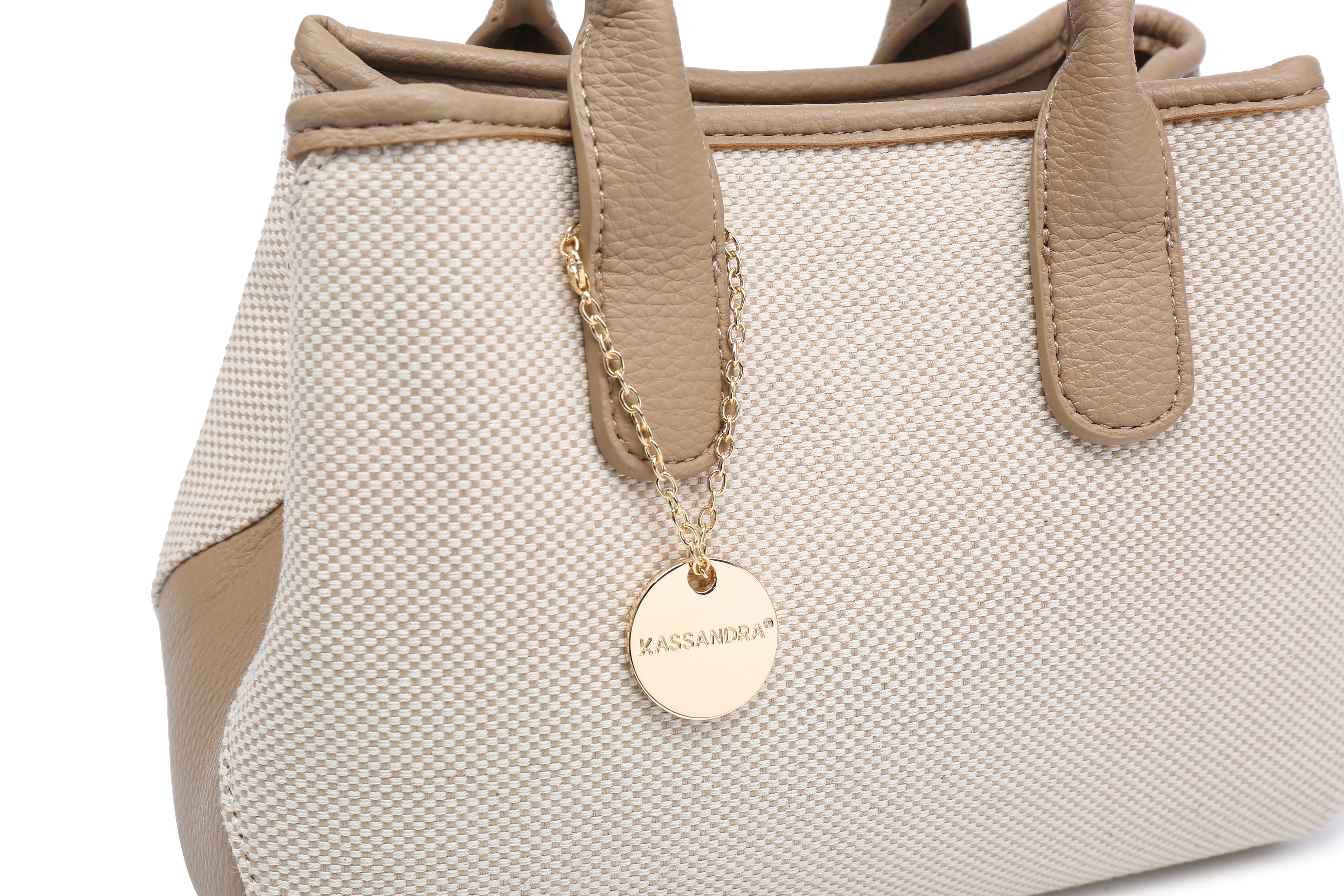 Grainy Grace - Tote Bag Compatta Design Minimalista - 22x16x10 cm