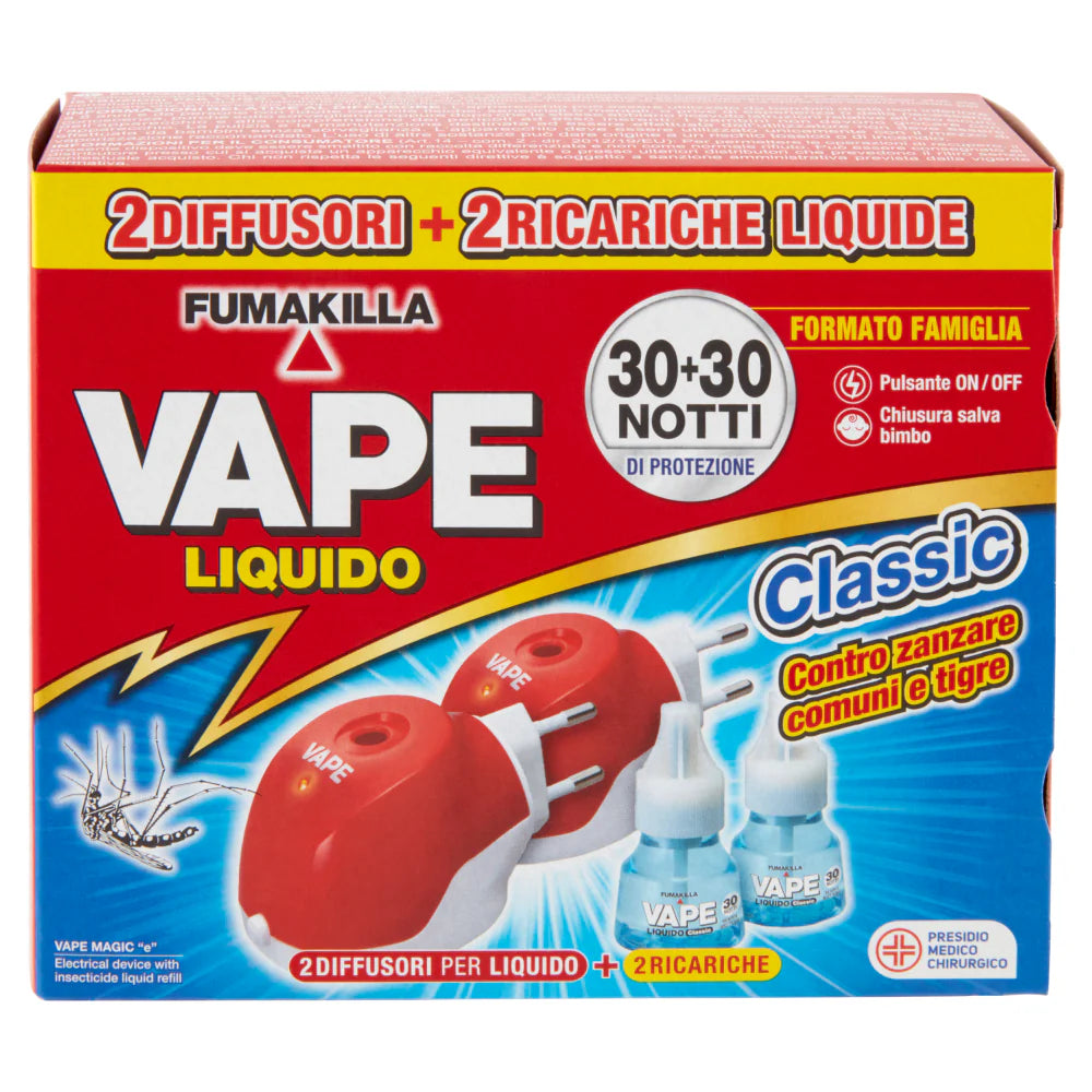 Vape 2 Liquid-Diffusoren + klassische Liquid-Nachfüllung 30+30 Nächte 