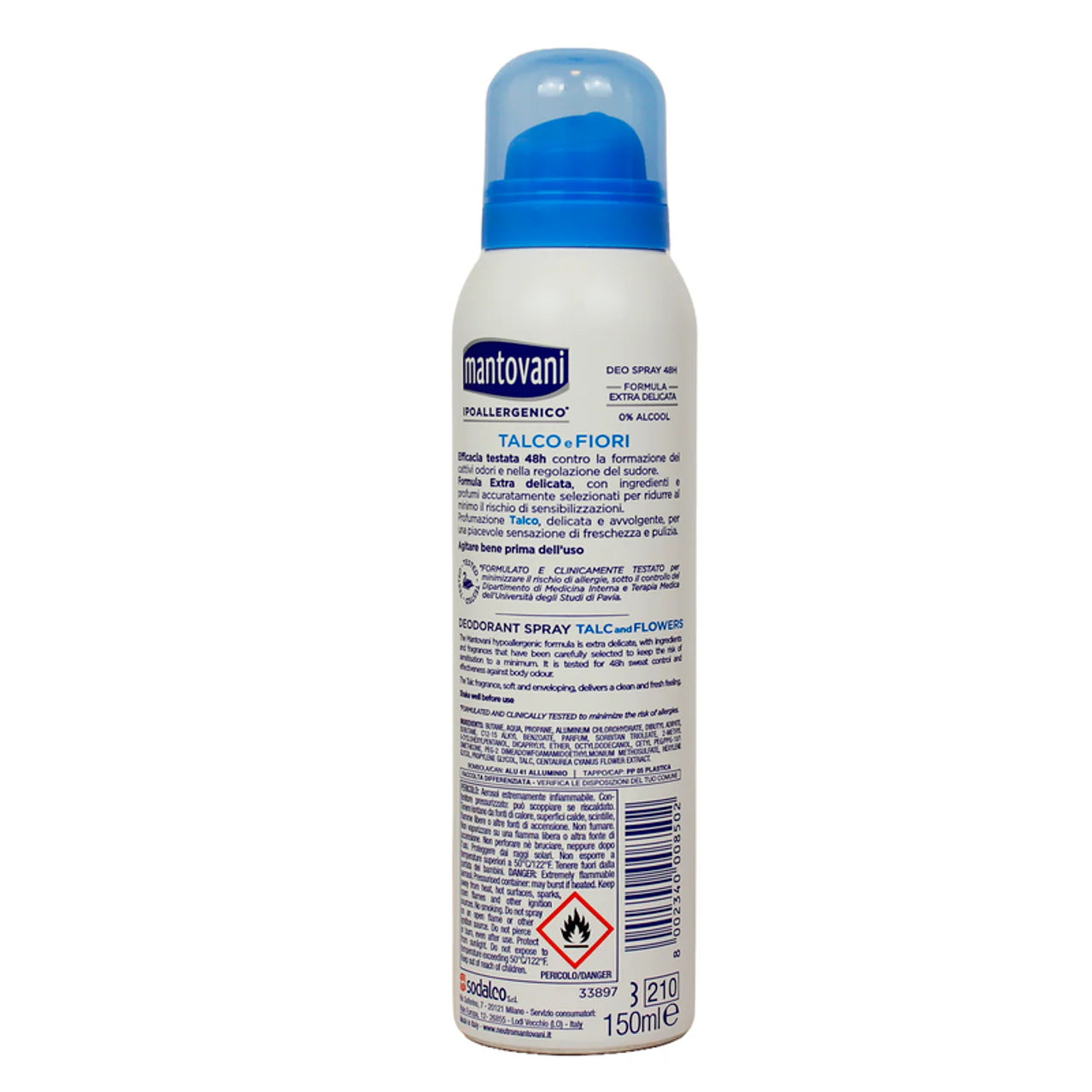 Mantovani Deodorante Spray Talco E Fiori Bianchi 150 ml