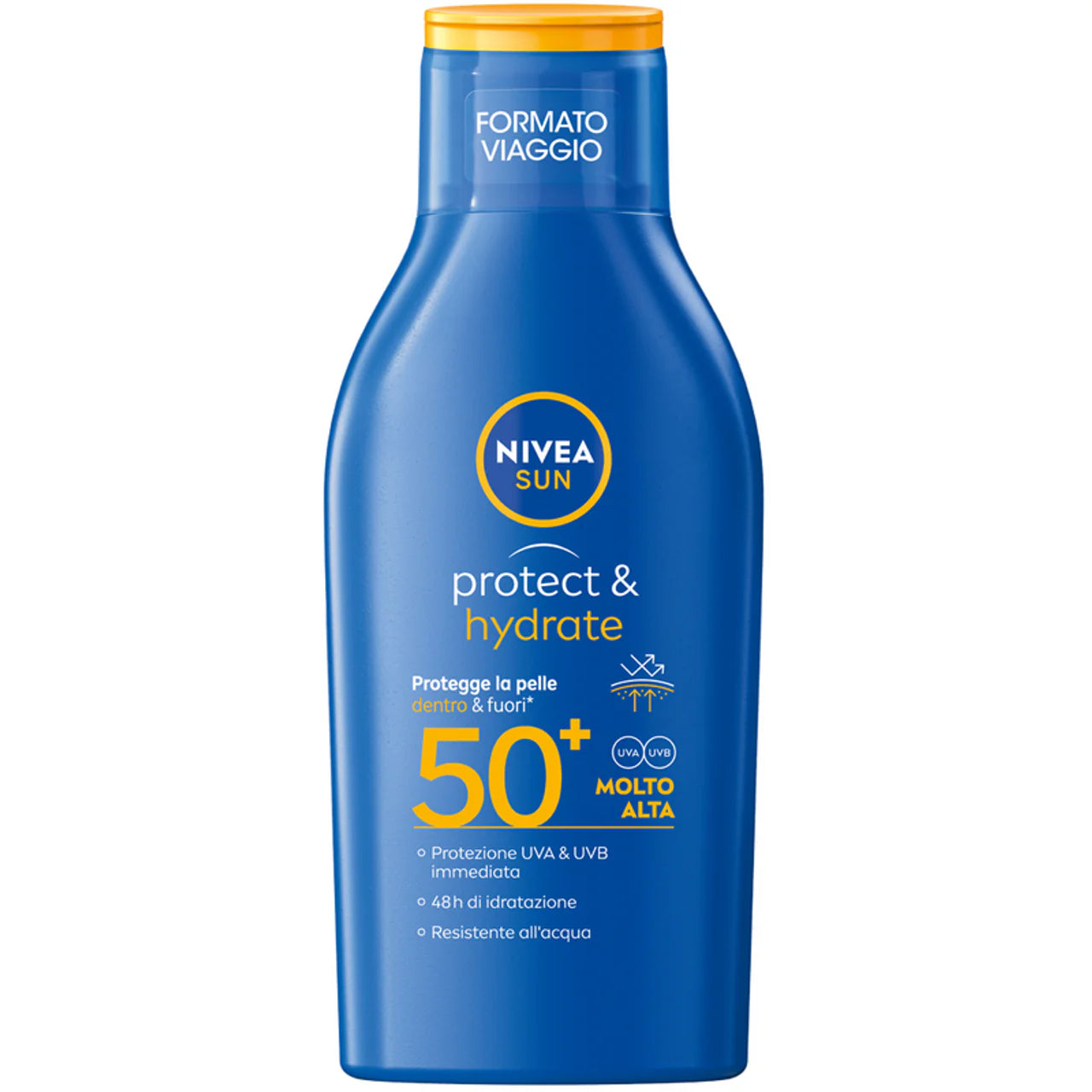 Nivea Solare Protect & Hydrate Latte Sfp50+ 100 Ml Formato Viaggio