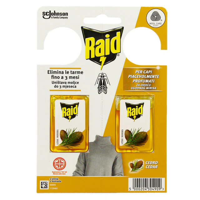 Raid Moths Cedar Scented Gel 2 Stück 