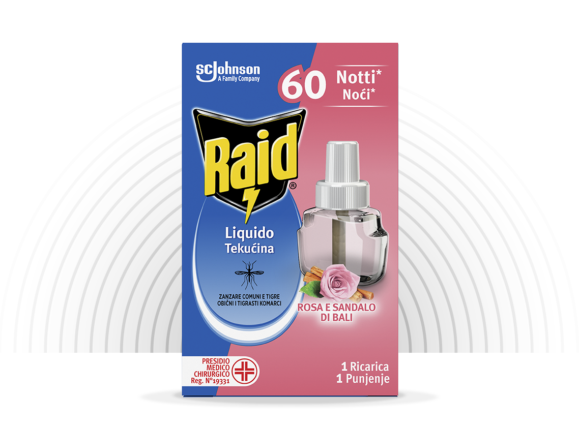 Raid Liquid Refill 60 Nights Rose und Bali-Sandelholz